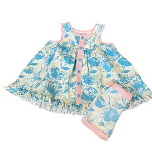 Sweet Honey Floral Play Set Size 5Y GUC